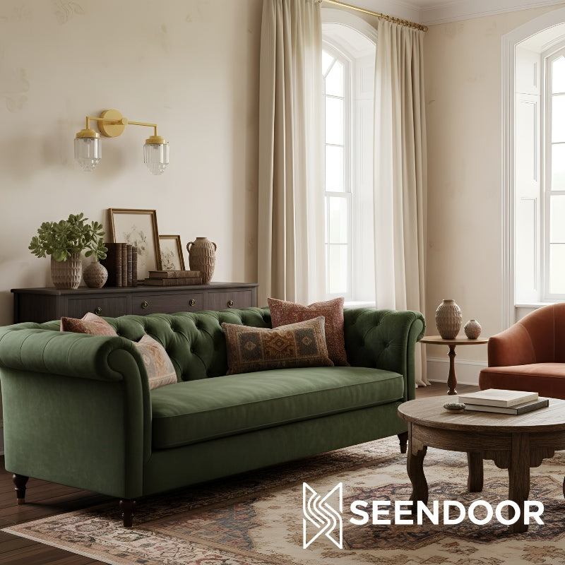 Tierlux Vertically Layered Colored Glass Wall Light for Living Room & Hallway