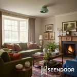 Load image into Gallery viewer, Metio Multi-Color Dome Flush Mount Ceiling Light Contemporary for Dining Area &amp; Entry
