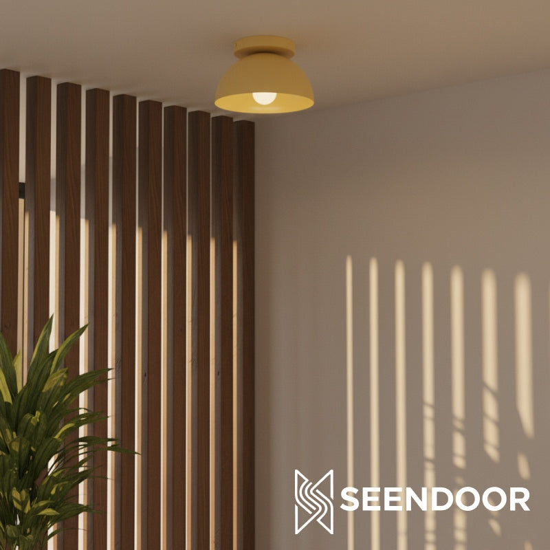 Metio Multi-Color Dome Flush Mount Ceiling Light Contemporary for Dining Area & Entry