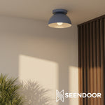 Load image into Gallery viewer, Metio Multi-Color Dome Flush Mount Ceiling Light Contemporary for Dining Area &amp; Entry
