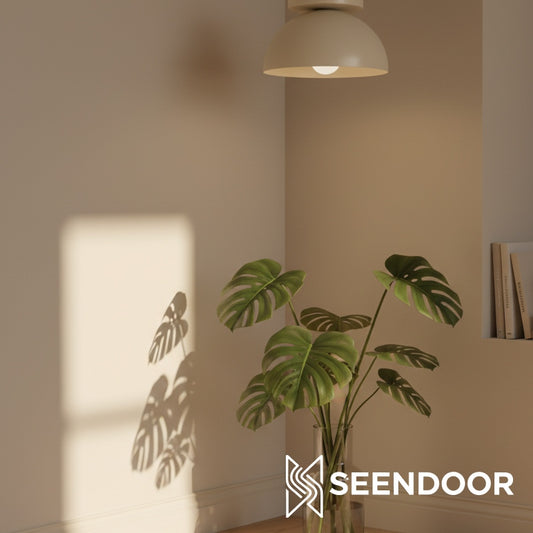 Metio Multikleur Koepel Opbouw Plafondlamp Hedendaags voor Eetkamer & Entree