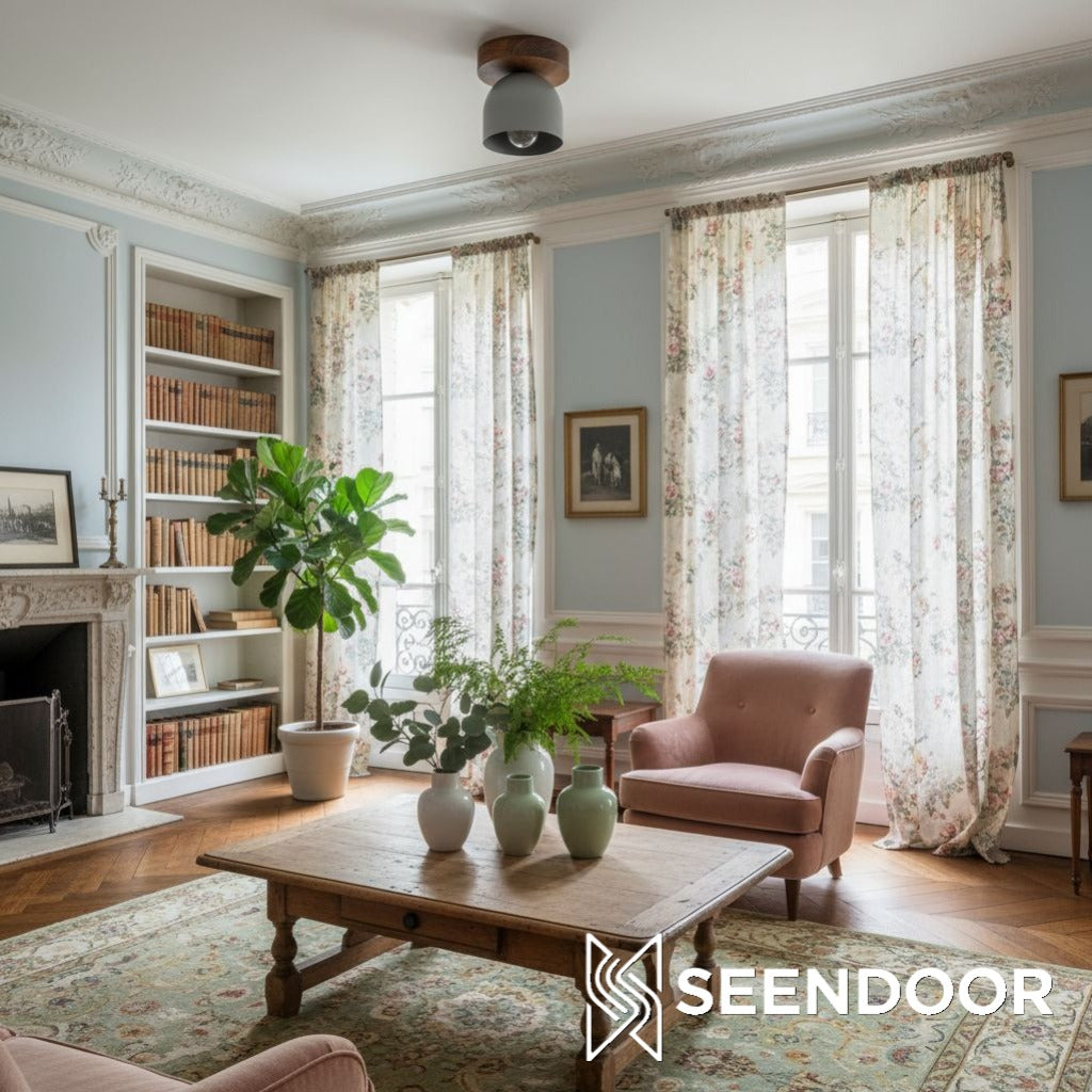 Metio Dome Bowl Shape Modern Flush Mount for Bedroom & Living Room