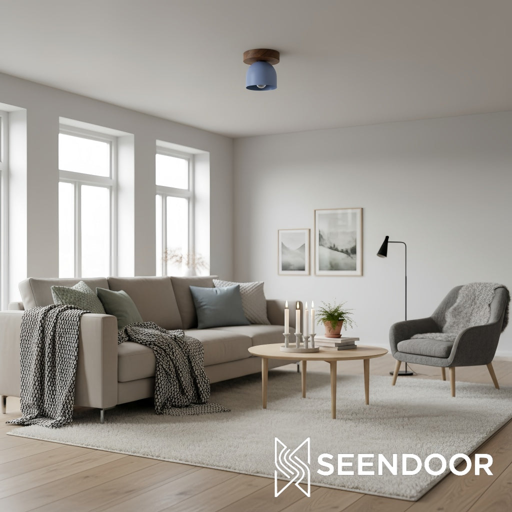 Metio Dome Bowl Shape Modern Flush Mount for Bedroom & Living Room