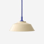 Carica l'immagine nella visualizzazione Galleria, Memphis pendant with ivory shade and blue cord