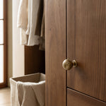 Charger l'image dans la visionneuse de la galerie, Antique brass cabinet knobs on wardrobe doors