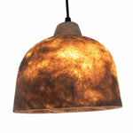 Cargar imagen en el visor de la Galería, Warm glowing paper pendant shade showing natural fiber texture