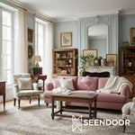 Afbeelding laden in galerijweergave, Koloro glazen tafellamp - retro gelaagd ontwerp met chromen voet
