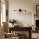 Load image into Gallery viewer, Glorica Glass 3 Shade Globe Vanity Light - Soft Bathroom Light Fixture
