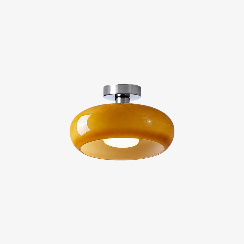 Bauvia Moderne Ronde Glazen Plafondlamp Schone Bauhaus Look Comfortabele Sfeerverlichting N63