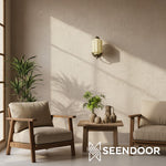 Load image into Gallery viewer, Eloise Brass Wall Sconce – Elegant Milk Glass Vintage Lighting
