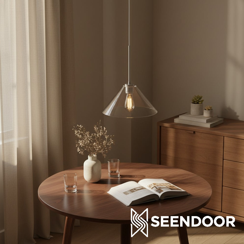 Breccan Moderne glazen kegel hanglamp