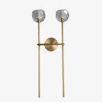 Load image into Gallery viewer, Luxury Crystal Wall Sconce - Brass Frame Modern Wall Light
