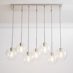 Load image into Gallery viewer, Selvion Elegant 7-Light Globe Chandelier – Glass Pendant Light
