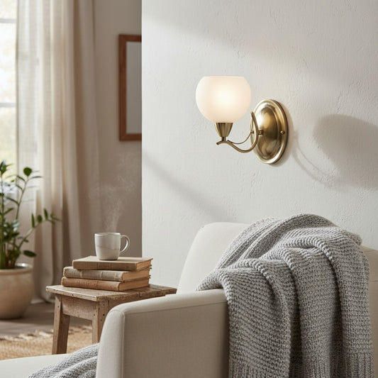 Lámpara de Pared Curvada Moderna Armicora – Lámpara Decorativa Elegante para Salas y Dormitorios