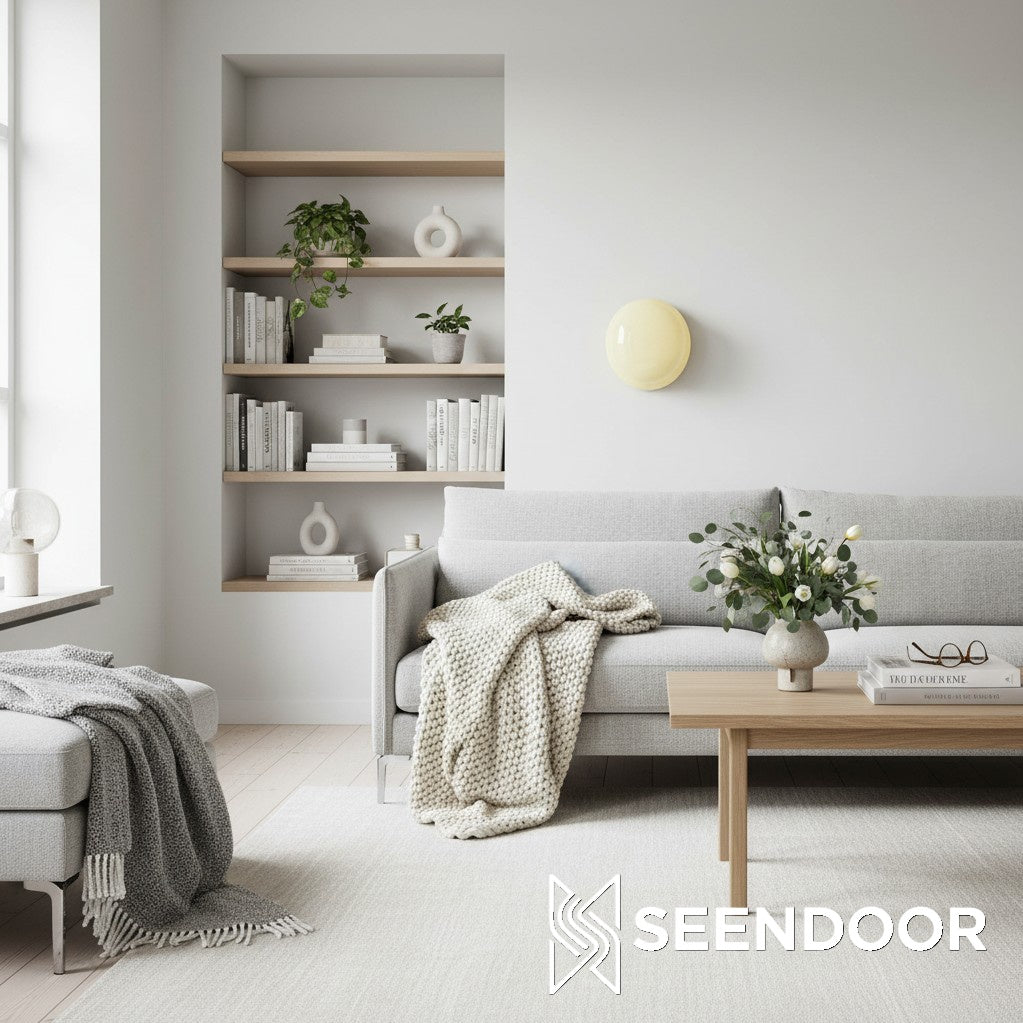 Coloria Circular Glass – Modern Wall Lamp for Living Room & Hallway