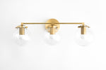 Load image into Gallery viewer, Glorica Glass 3 Shade Globe Vanity Light - Soft Bathroom Light Fixture
