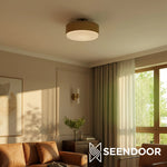 Load image into Gallery viewer, Bolvira Metal Drum Design Modern Flush Mount for Entryway &amp; Bedroom

