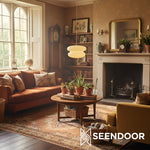 Load image into Gallery viewer, Opal Fluted Clear Glass Contemporary Pendant Lamp for Kitchen &amp; Hallway
