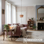 Load image into Gallery viewer, Opal Fluted Clear Glass Contemporary Pendant Lamp for Kitchen &amp; Hallway
