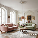 Load image into Gallery viewer, Opal Fluted Clear Glass Contemporary Pendant Lamp for Kitchen &amp; Hallway
