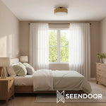 Load image into Gallery viewer, Bolvira Metal Drum Design Modern Flush Mount for Entryway &amp; Bedroom
