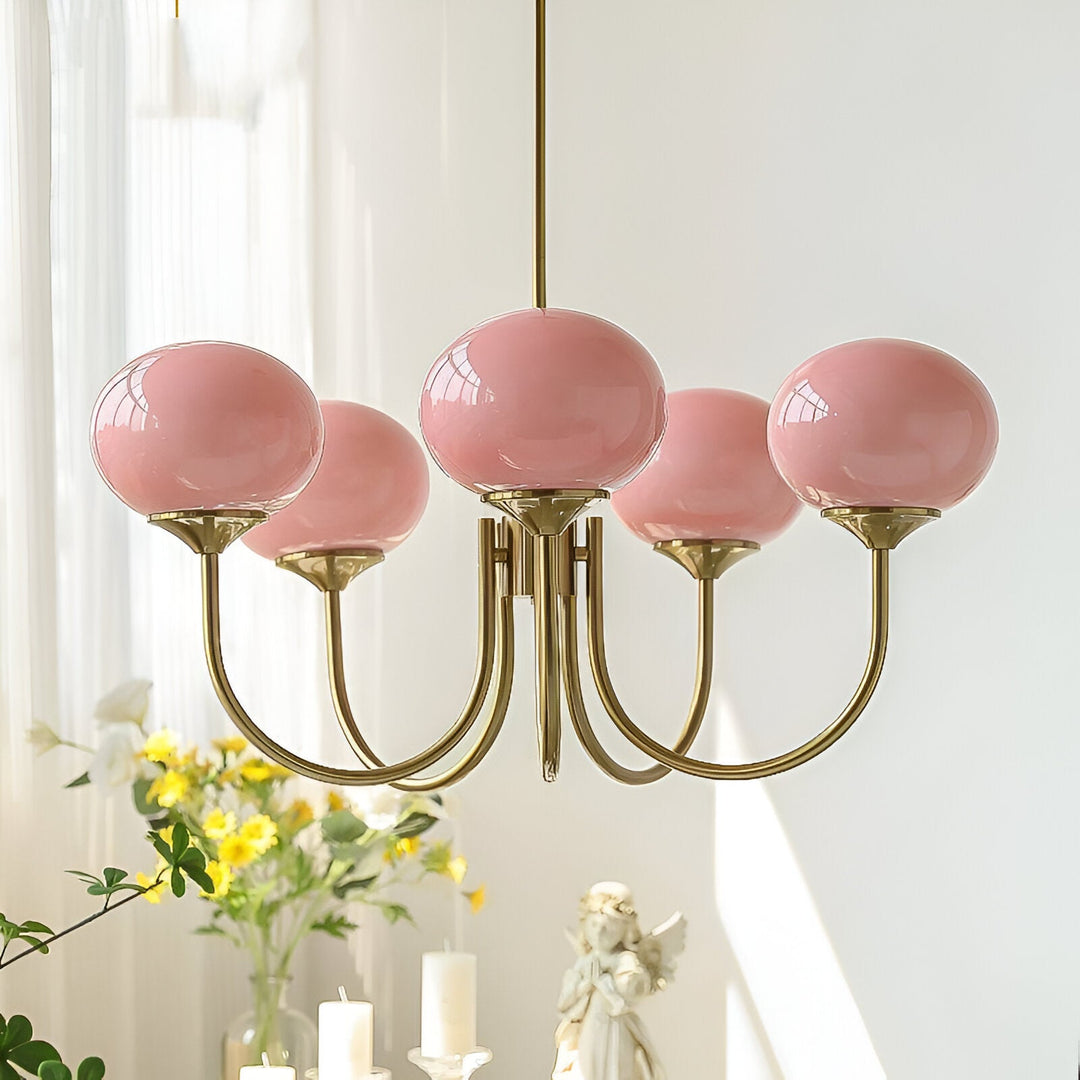 Candelabro Moderno Marshmallow de Vidrio