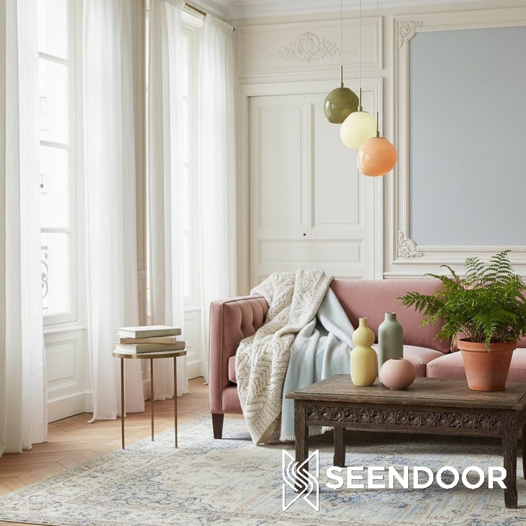 Coloria Opal Glass Pendant – Minimalist Light for Hallway & Kitchen