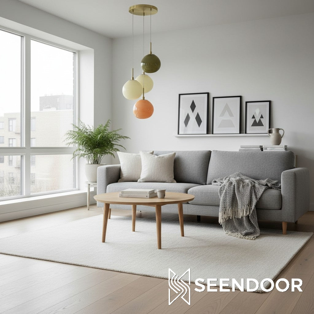 Coloria Opal Glass Pendant – Minimalist Light for Hallway & Kitchen