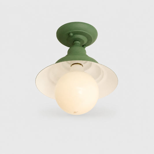Zabytkowa metalowa lampa sufitowa