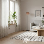 Load image into Gallery viewer, Clinco Layered Glass Sphere Floor Lamp for Living Room &amp; Bedroom
