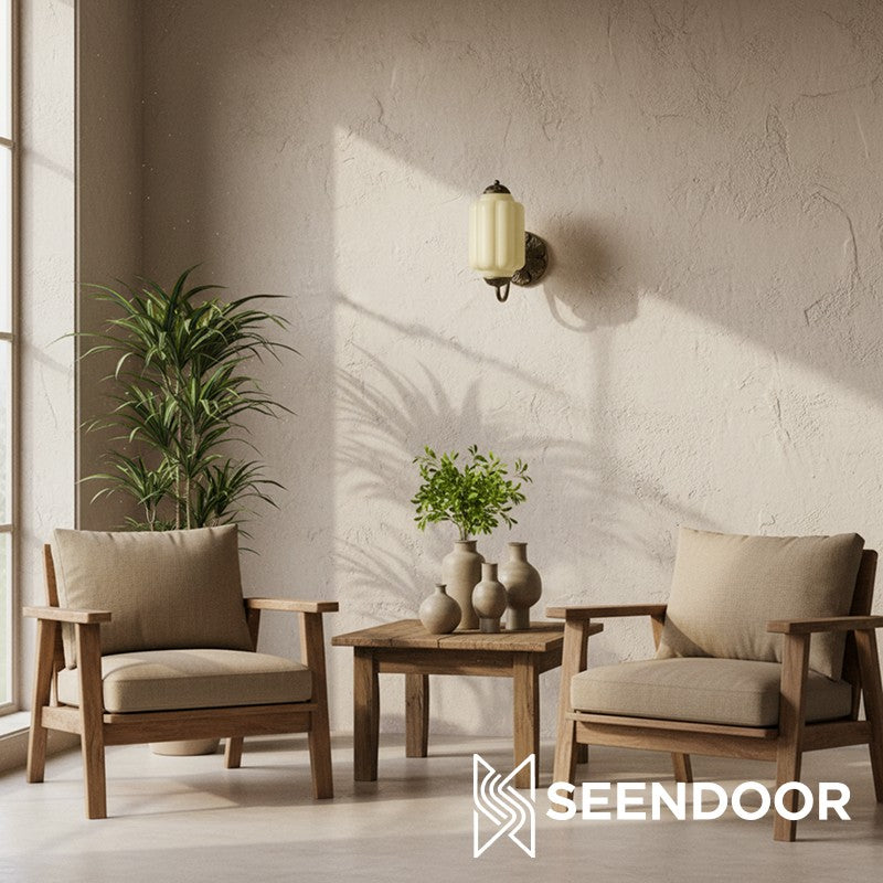 Eloise Brass Wall Sconce – Elegant Milk Glass Vintage Lighting