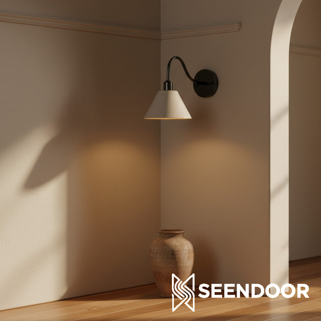 Penia Moderne Klassieke Industriële Afgeschuinde Wandlamp