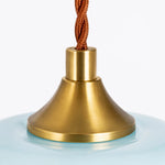Cargar imagen en el visor de la Galería, Brass finish cap and braided cord detail