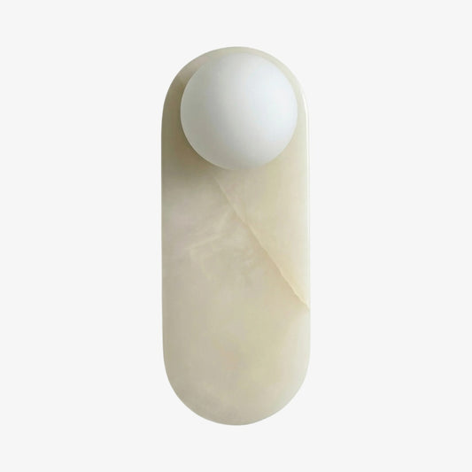 Lámpara de Pared de Piedra Vinbrea con Textura Orgánica - Luz de Acento de Estilo Mediados de Siglo para Dormitorio y Pasillo