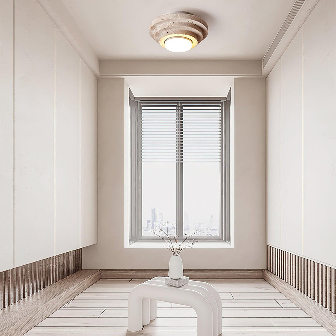 Aperture Trawertynowa Lampa Sufitowa