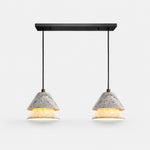 Cargar imagen en el visor de la Galería, Grey Stone Pendant Light with Paper Diffuser