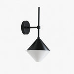 Cargar imagen en el visor de la Galería, black and white outdoor waterproof wall sconce front view