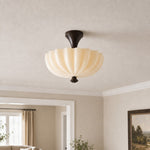 Load image into Gallery viewer, Durnic Cream Style Ceiling Light – French Vintage Flush Mount Ceiling Light for Bedroom