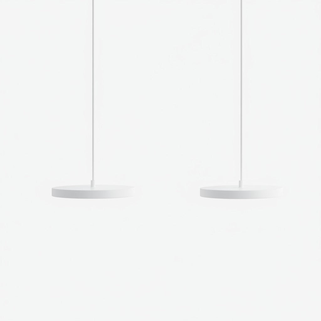 Evanos Disc Design Pendant Light – Sculptural Iron Disc Style for Modern Dining Room