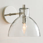 Load image into Gallery viewer, Glavira Recycled Glass Double Sconce - Indoor Brass Wall Lighting
