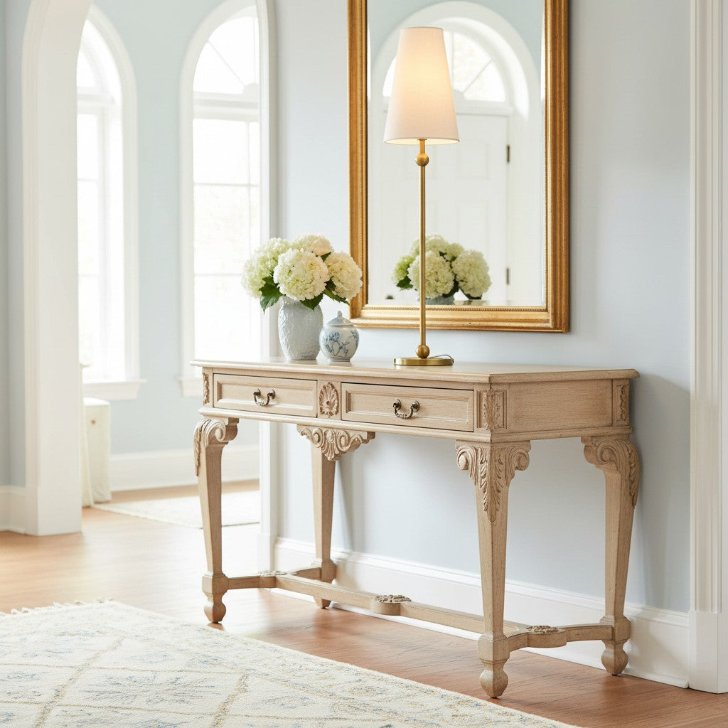 Serena Iron Table Lamp – Clean Lines and a Soft Linen Shade for Home Office or Bedside