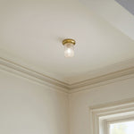 Load image into Gallery viewer, Rivora Fluted Glass Flush Mount – Ribbed Durable Ceiling Light
