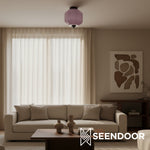 Load image into Gallery viewer, Vintage Eloise Milk Glass Flush Mount Ceiling Light - Vintage Charm Soft Glow
