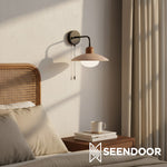 Afbeelding laden in galerijweergave, Travira Moderne Design Schijf Travertijn Wandlamp