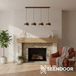 Afbeelding laden in galerijweergave, Aksel Vintage cilindervormige travertijn hanglamp