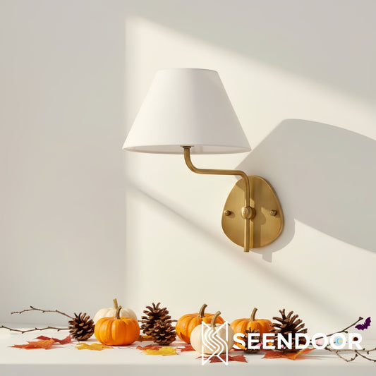 Kulo Vertical Drum Contemporary Wall Light for Living Room & Hallway