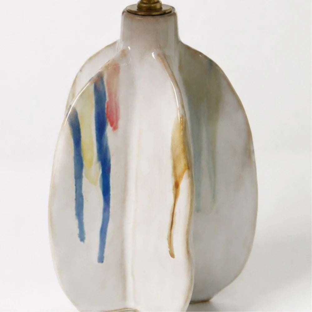Blue Botanical Ceramic Table Lamp