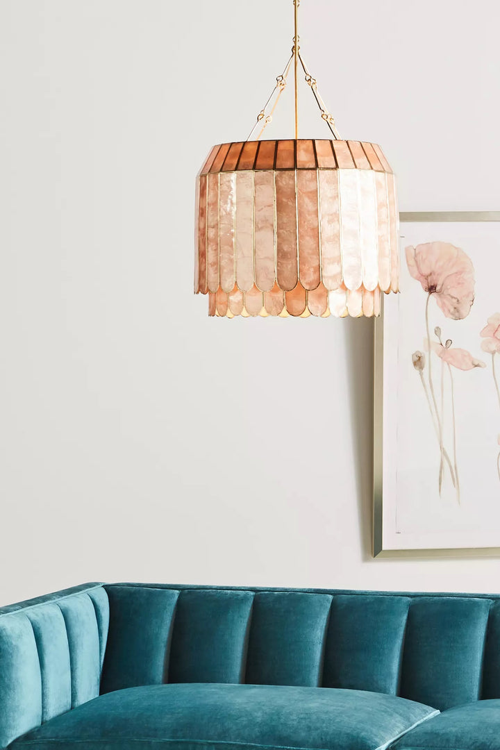Lumica Capiz Facet Hanglamp - Elegant Natuurlijk Schelpenontwerp