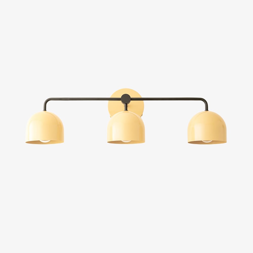 Metio Dome Farmhouse Vanity Wall Light Colorful Metal Sconce