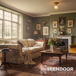 Load image into Gallery viewer, Rivora Modern Textured Glass Flush Mount Ceiling Light for Hallway
